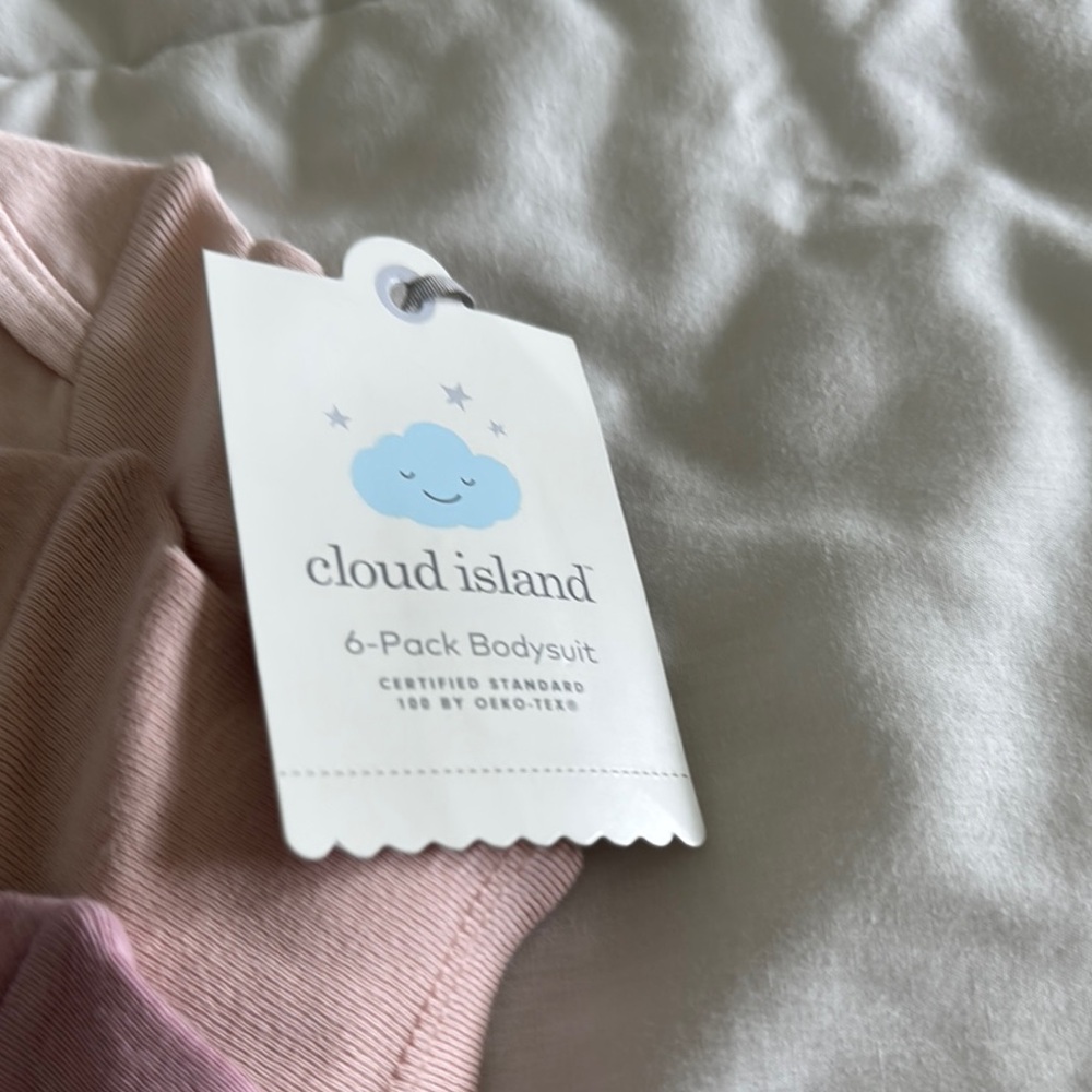 NWT Cloud Island Pinks Bodysuits Soft Cotton One Pieces 3 in set - Picture 2 of 3